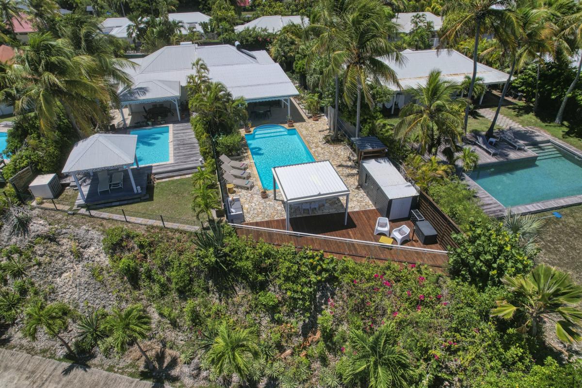 42.Location villa piscine vue mer Saint François Guadeloupe_ Vue du ciel